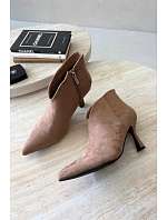 Dámské kotníkové boty na podpatku se špičatou špičkou model 22309260 - Boto Dámské kotníkové boty na podpatku se špičatou špičkou model 22309260 - Boto