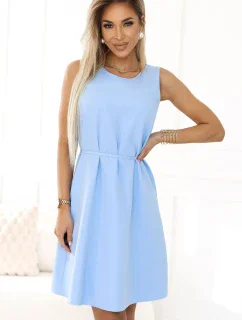 VICTORIA Trapézové šaty bez rukávů s páskem model 21063608 - numoco