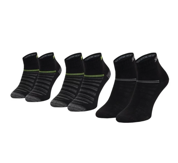 Skechers 3PPK Wm Mesh Ventilation Quarter Socks SK42017-9997 Black 35-38 Skechers 3PPK Wm Mesh Ventilation Quarter Socks SK42017-9997 Black 35-38