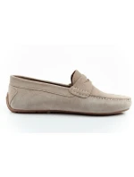 Wrangler pánské polobotky mokasíny Maifield Suede z přírodní kůže béžové barvy