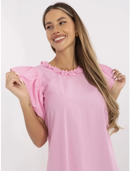 Sukienka LK SK model 21156208 różowy - FPrice Sukienka LK SK model 21156208 różowy - FPrice