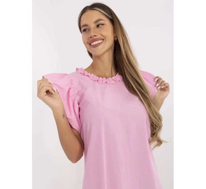 Sukienka LK SK model 21156208 różowy - FPrice Sukienka LK SK model 21156208 różowy - FPrice