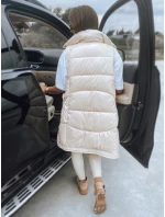 Dámská prošívaná vesta ecru Dstreet model 21965432 - FashionStreet