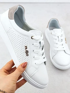 Filippo bílá kožená sportovní polobotka DP6738