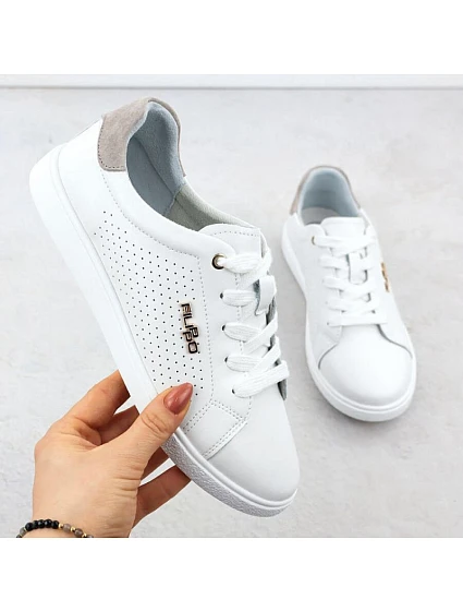 Filippo bílá kožená sportovní polobotka DP6738 Filippo bílá kožená sportovní polobotka DP6738