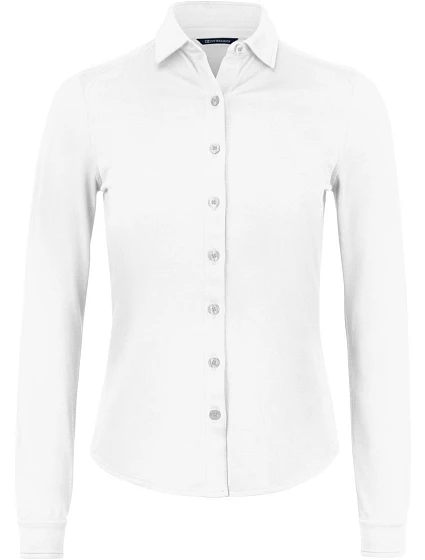 Cutter & Buck Advantage Shirt Women Piqué halenka s dlouhým rukávem 68.2411 white