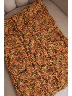 Dámský vlněný melírovaný silný šál na zimu KN24 hořčicový