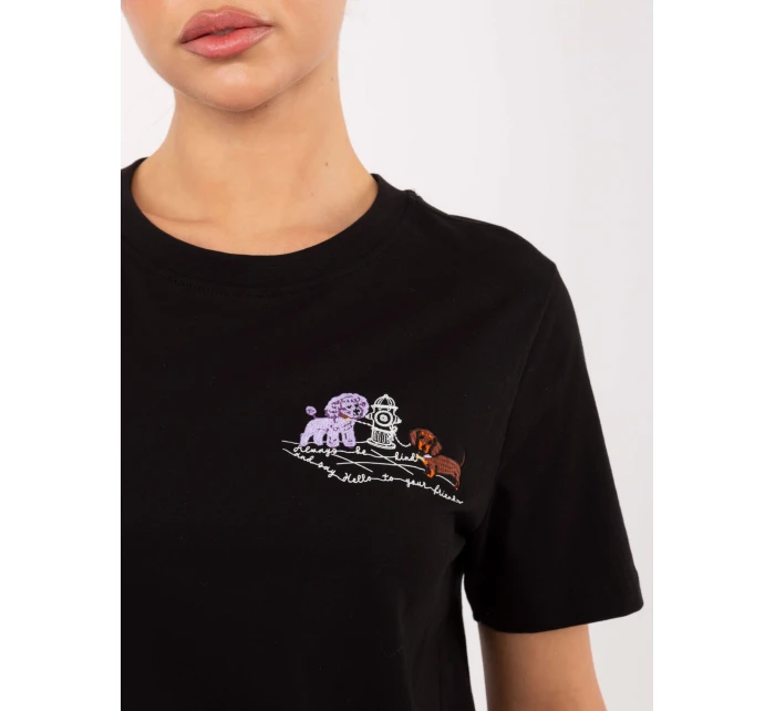 Tričko D12022M02844A černé Tričko D12022M02844A černé