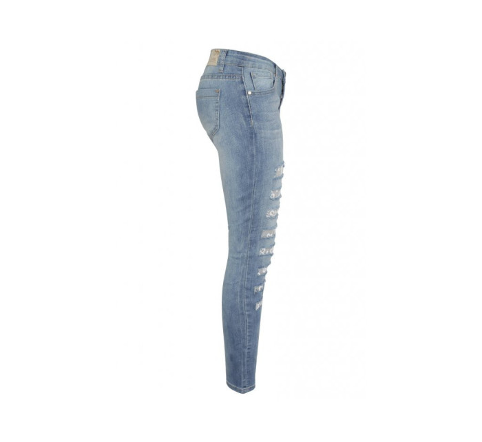 Dámské džíny s květovanou podšívkou D8578 - Sublevel