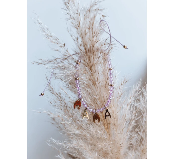 Náramek MAMA'S LOVE fialový FashionStreet LY0090