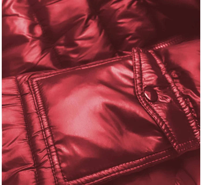 KRÓTKA KURTKA DAMSKA ZIMOWA CZERWONA model 21245698 - W COLLECTION