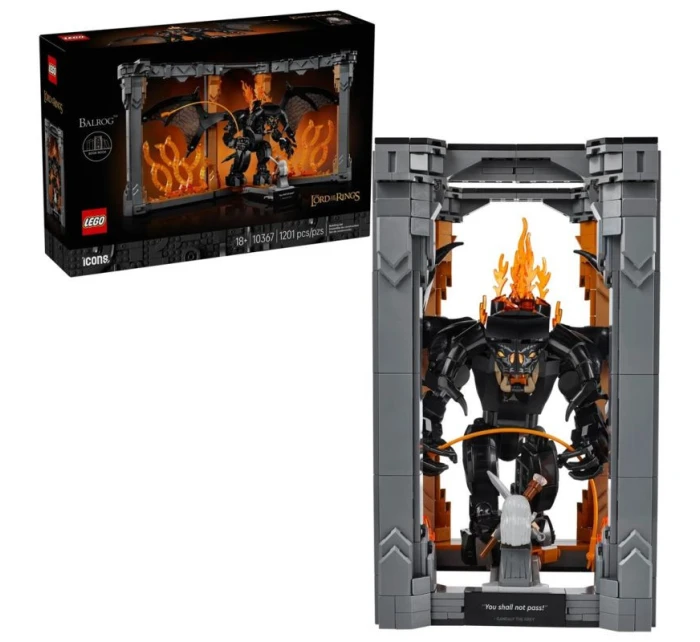 LEGO Icons 10367 Pán prstenů: Knižní zákoutí s Balrogem LEGO Icons 10367 Pán prstenů: Knižní zákoutí s Balrogem