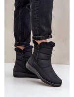 Dámské Sněhule Na Zip S Kožíškem Černé model 21675452 - EVENTO Dámské Sněhule Na Zip S Kožíškem Černé model 21675452 - EVENTO