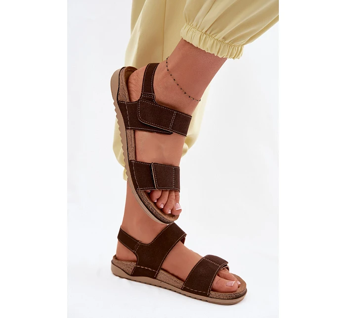 Dámské sandály Inblu AA000070 Hnědé
