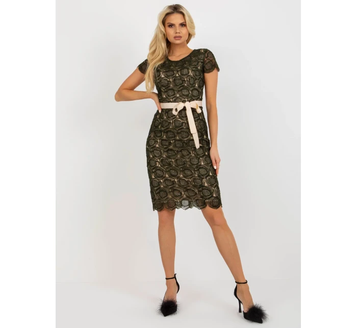 Šaty LK SK 507365.07 khaki Šaty LK SK 507365.07 khaki