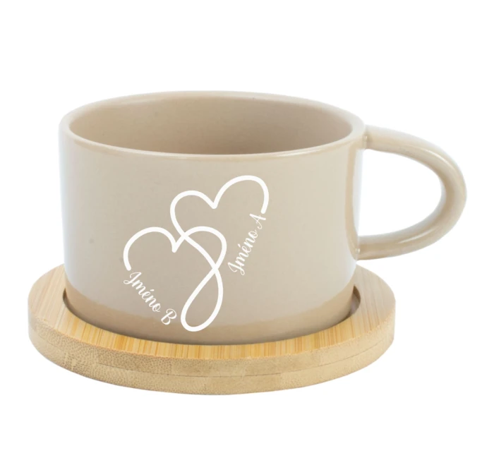 Keramický hrníček Makronka pro zamilované