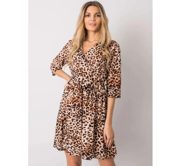 Šaty DHJ SK 11092A.75P černé a béžové - FPrice