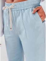 Dámské ležérní kalhoty s širokými nohavicemi BOHO DAY světle modré FashionStreet UY2651 Dámské ležérní kalhoty s širokými nohavicemi BOHO DAY světle modré FashionStreet UY2651