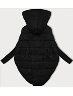 Černá dámská oversize bunda s rukávy model 21248870 - WAY MODE Černá dámská oversize bunda s rukávy model 21248870 - WAY MODE