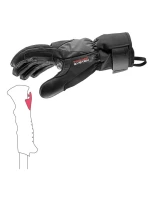 Lyžařské rukavice  Thermo 3D černé model 21897308 - Leki