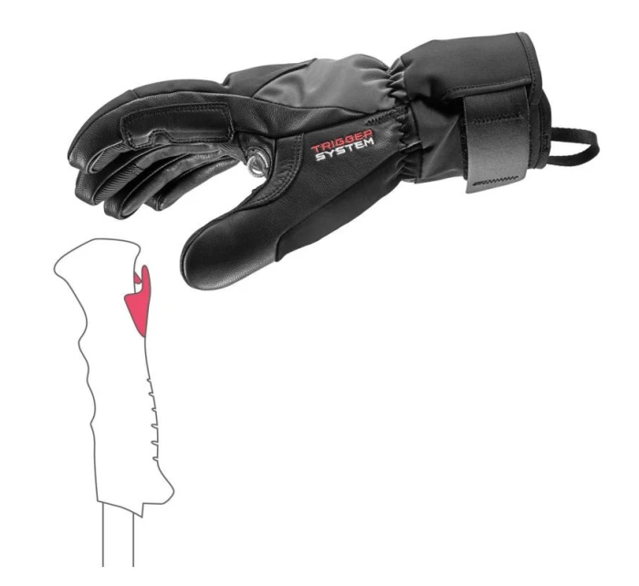 Lyžařské rukavice  Thermo 3D černé model 21897308 - Leki