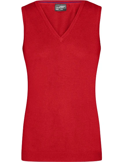 Daiber JN 656 Dámská svetrová vesta s výstřihem do V 02.0656 red Daiber JN 656 Dámská svetrová vesta s výstřihem do V 02.0656 red