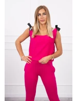 Kalhoty/oblek s nápisem selfie fuchsiová Kalhoty/oblek s nápisem selfie fuchsiová