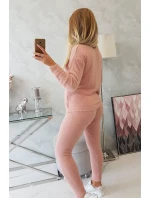 Dvoudílný svetrový set alpaka tmavě pudrově růžový Dvoudílný svetrový set alpaka tmavě pudrově růžový