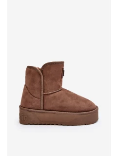 Veganské Sněhule Na Platformě D.Franklin DFSH371004 Tmavobežové