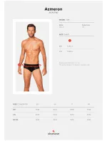 Pánské slipy otevřené Azmeron jockstrap - Obsessive Pánské slipy otevřené Azmeron jockstrap - Obsessive