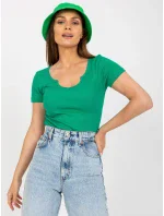 Dámská halenka TW BZ BL 006.29X zelená - Och Bella Dámská halenka TW BZ BL 006.29X zelená - Och Bella