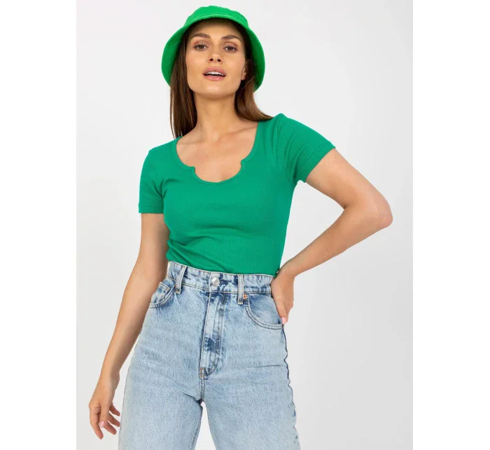 Dámská halenka TW BZ BL 006.29X zelená - Och Bella Dámská halenka TW BZ BL 006.29X zelená - Och Bella