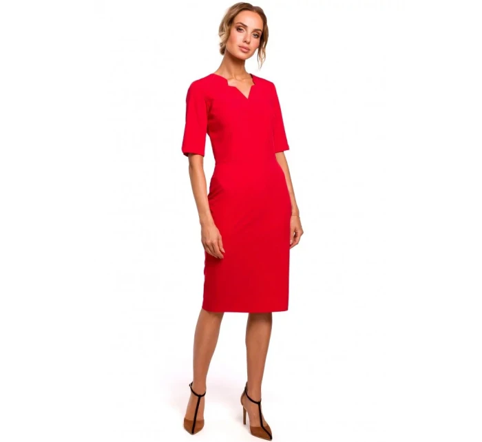 Dámské šaty M455 červená - MOE