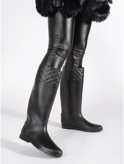 Pohodlné gumáky dámské černé