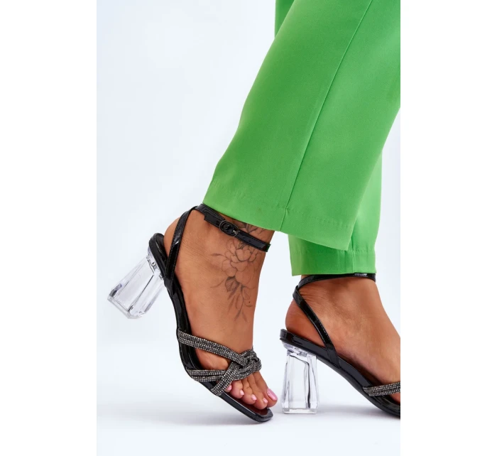 Sandály na podpatku model 177715 Step in style Sandály na podpatku model 177715 Step in style