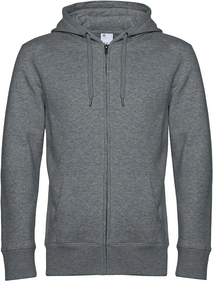 B&C KING Zipped Hood_° Pánská mikina s kapucí 01.U03K heather mid grey B&C KING Zipped Hood_° Pánská mikina s kapucí 01.U03K heather mid grey