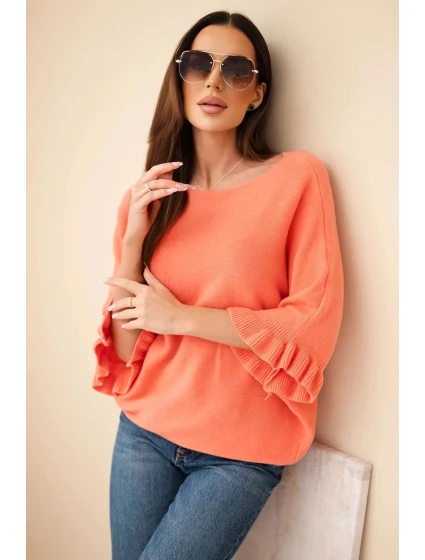 Dámský svetr typu s kulatým výstřihem model 21949276 - K-Fashion