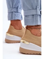 Sportovní Boty Na Podpatku Bežové model 21627622 - Boto Sportovní Boty Na Podpatku Bežové model 21627622 - Boto