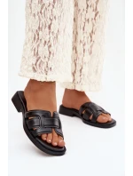 Dámské nazouváky na nízkém podpatku černé model 21900494 - Boto