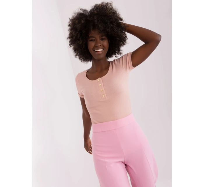 Bluzka TW BZ model 21365488 jasny różowy - FPrice Bluzka TW BZ model 21365488 jasny różowy - FPrice