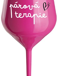 model 22168024 TERAPIE růžová nerozbitná sklenice na víno 470 ml - Giftela