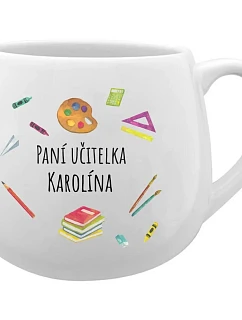 PANÍ UČITELKA model 21264584 bílý keramický hrníček 300 ml - Giftela