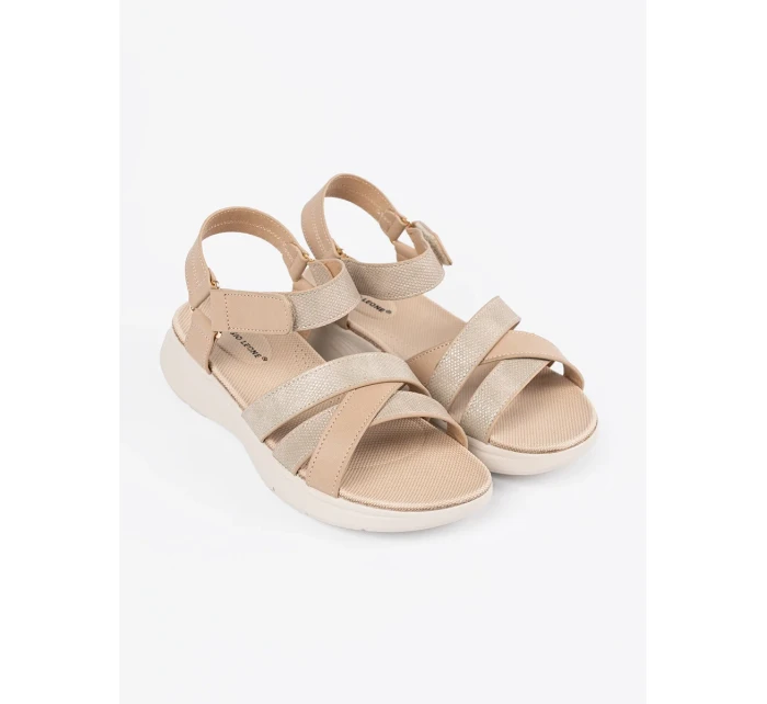 Moderní dámské Jasnobeżowy  sandály platforma