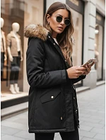 Dámská zimní bunda parka černá Dstreet model 21971026 - FashionStreet Dámská zimní bunda parka černá Dstreet model 21971026 - FashionStreet