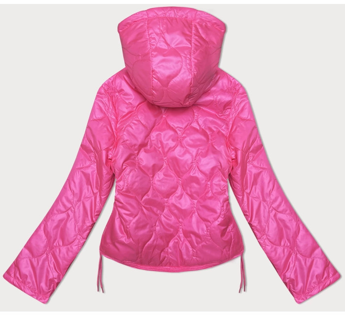 Neonově růžová dámská bunda se stahujícími šňůrkami na bocích S'West (B8235-83)
