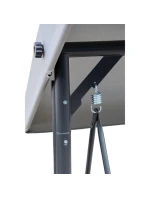 ZAHRADNÍ A BALKONOVÁ HOUPAČKA NINA 3MÍSTNÁ ŠEDÁ