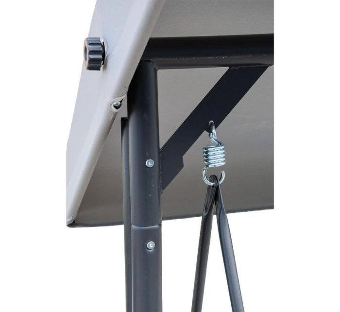 ZAHRADNÍ A BALKONOVÁ HOUPAČKA NINA 3MÍSTNÁ ŠEDÁ