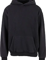 Build your Brand BY 294 Mikina s kapucí z těžké bavlny "Vintage" 56.0294 black