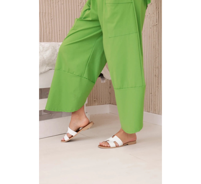 Komplet nových mikinových kalhot Punto jasně zelená
