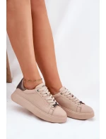 Dámské Tenisky Z Eko Kůže Big Star model 21693183 Béžové - Big Star Shoes